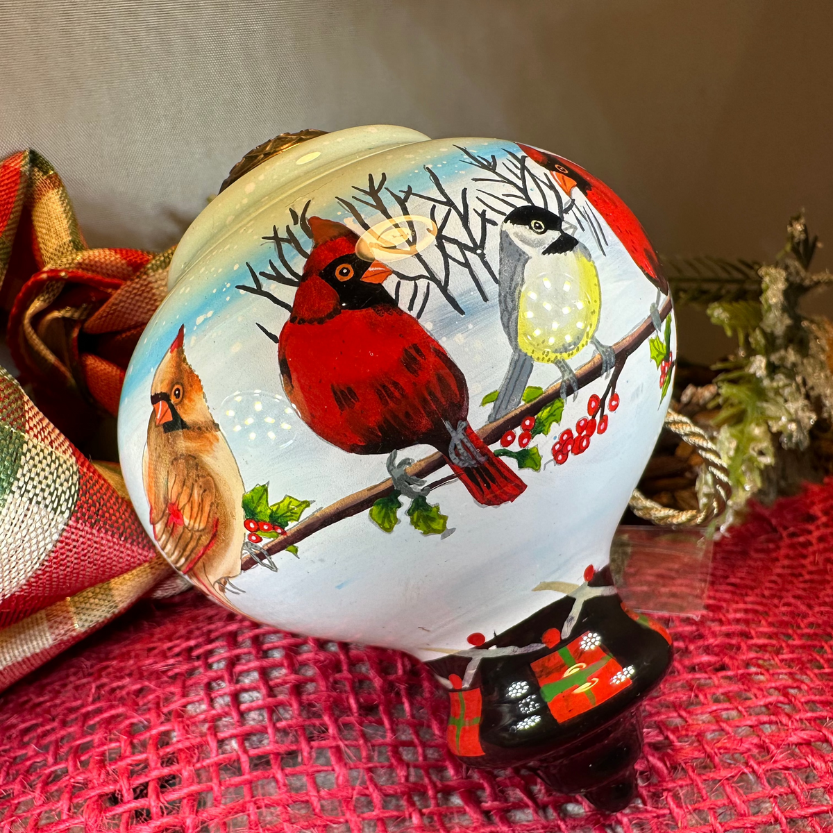 Friends Gather Cardinals Ornament | Gifts | Wiccan Center