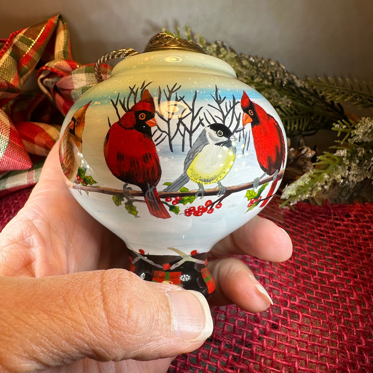 Friends Gather Cardinals Ornament | Gifts | Wiccan Center