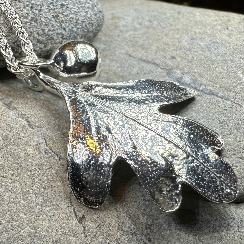 Fairy Tree Hawthorn Leaf Necklace | Pendant | Wiccan Center