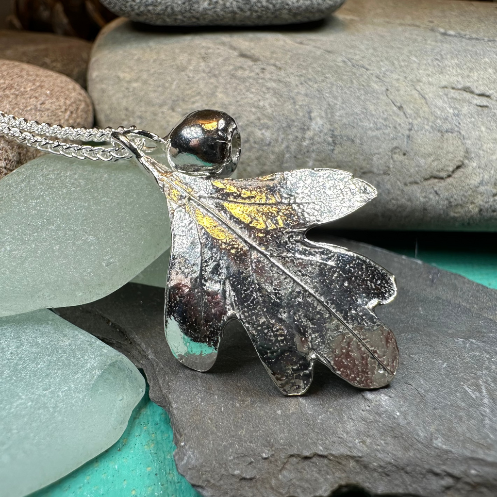 Fairy Tree Hawthorn Leaf Necklace | Pendant | Wiccan Center