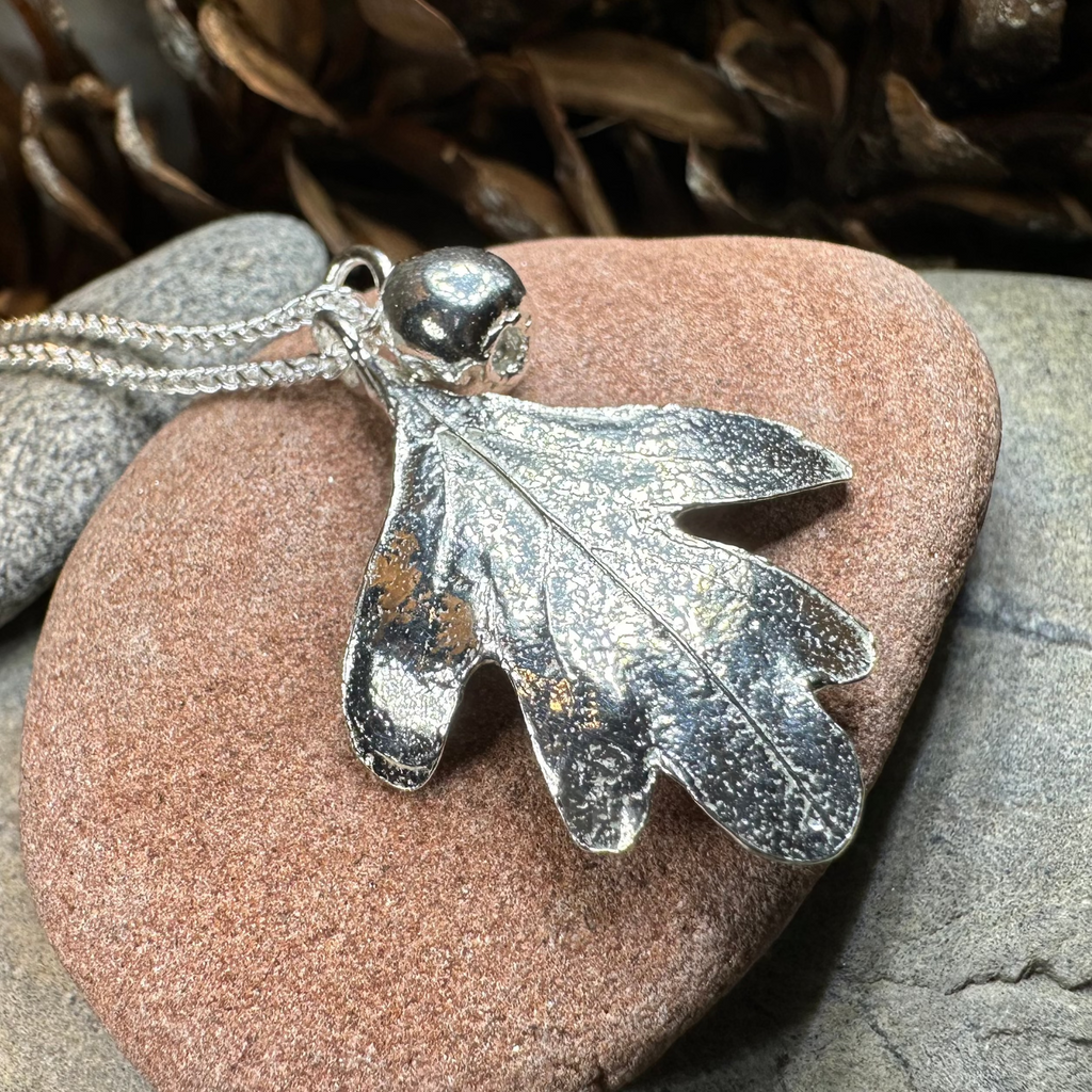Fairy Tree Hawthorn Leaf Necklace | Pendant | Wiccan Center