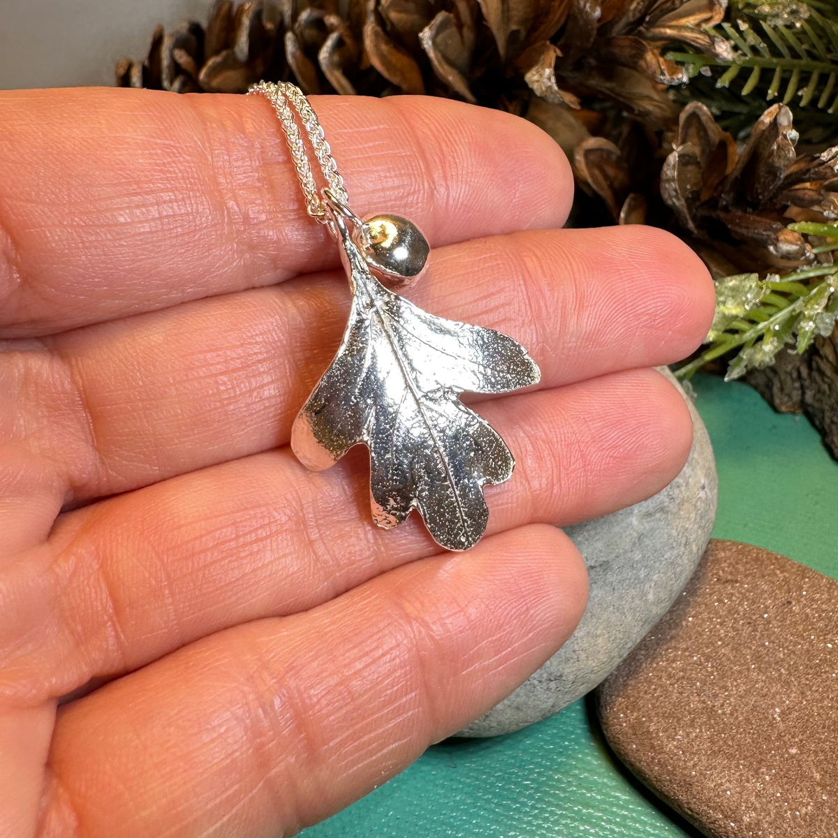 Fairy Tree Hawthorn Leaf Necklace | Pendant | Wiccan Center