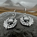 Blaine Scottish Thistle Earrings for Women | Dangle Earrings | Wiccan Center