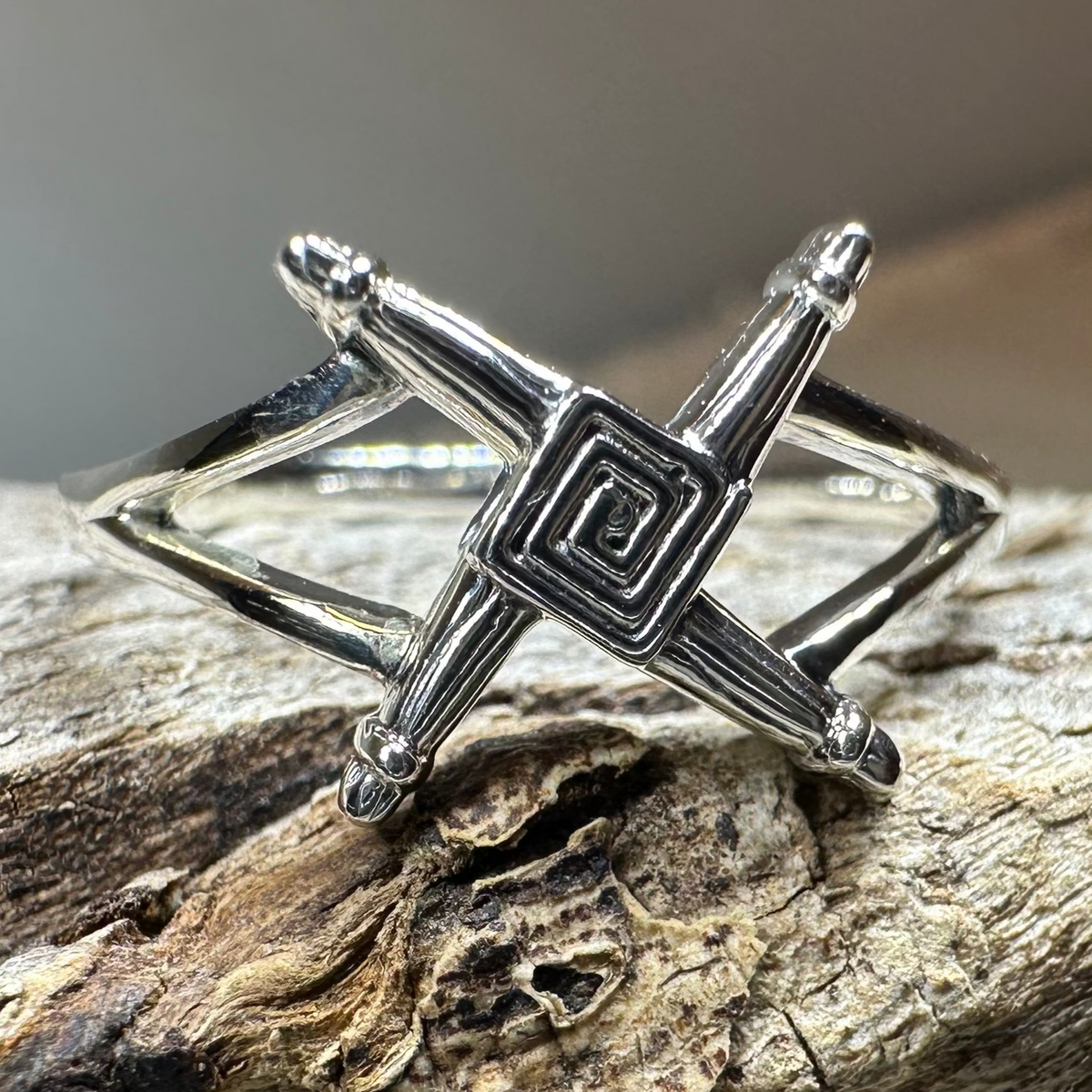 Irish Saint Brigid's Cross Ring in Sterling Silver | Ring | Wiccan Center