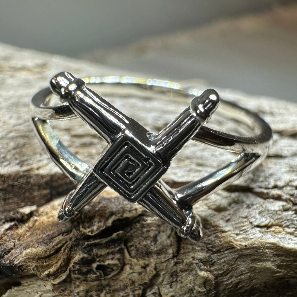 Irish Saint Brigid's Cross Ring in Sterling Silver | Ring | Wiccan Center