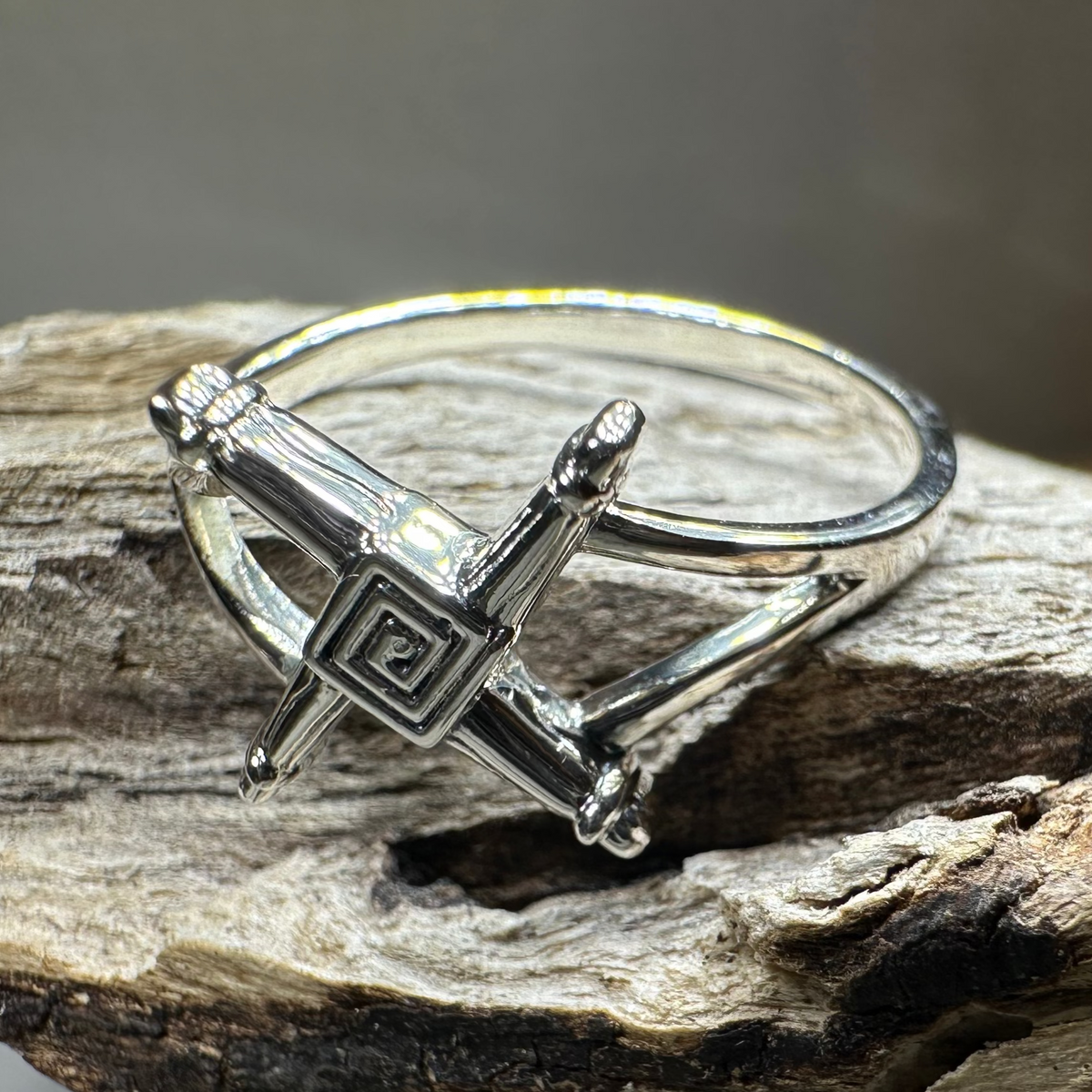 Irish Saint Brigid's Cross Ring in Sterling Silver | Ring | Wiccan Center