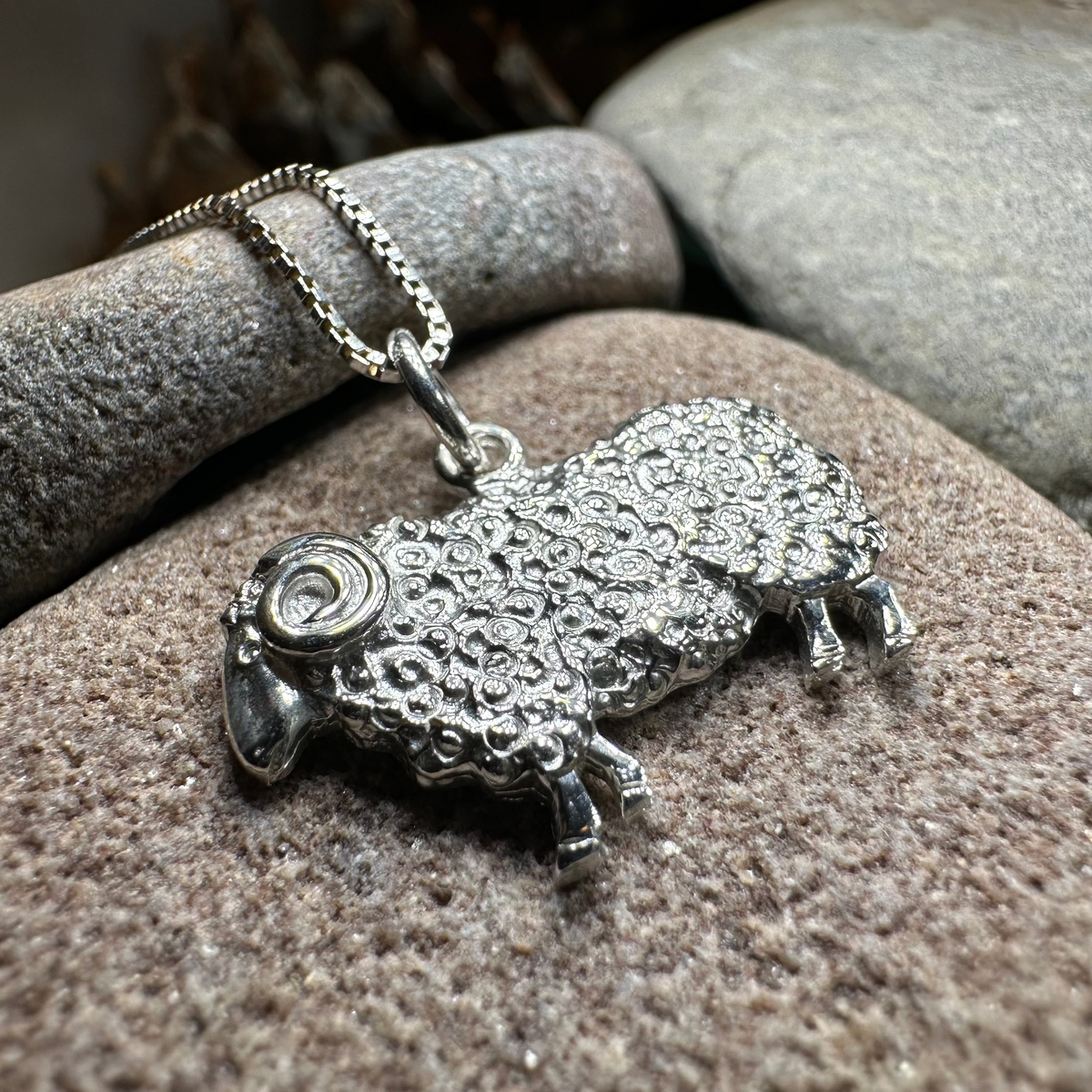 Marigold Sheep Necklace for Women - Handmade in Scotland | Pendant | Wiccan Center