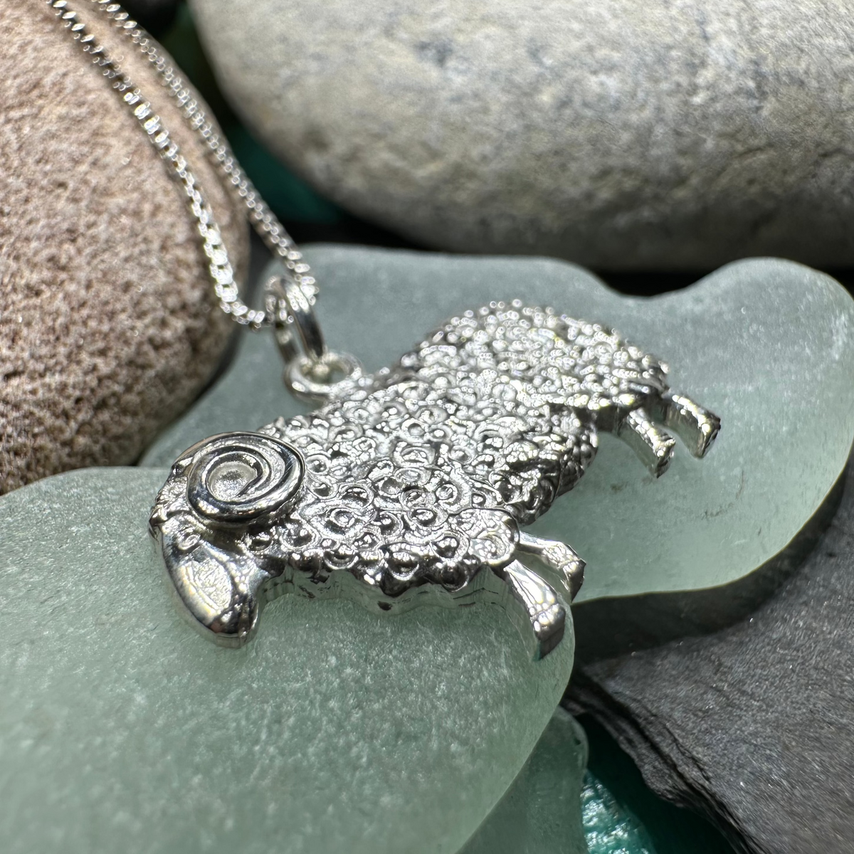 Marigold Sheep Necklace for Women - Handmade in Scotland | Pendant | Wiccan Center