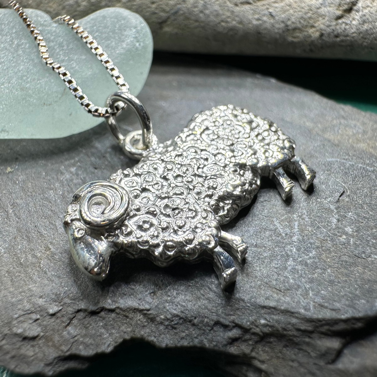 Marigold Sheep Necklace for Women - Handmade in Scotland | Pendant | Wiccan Center