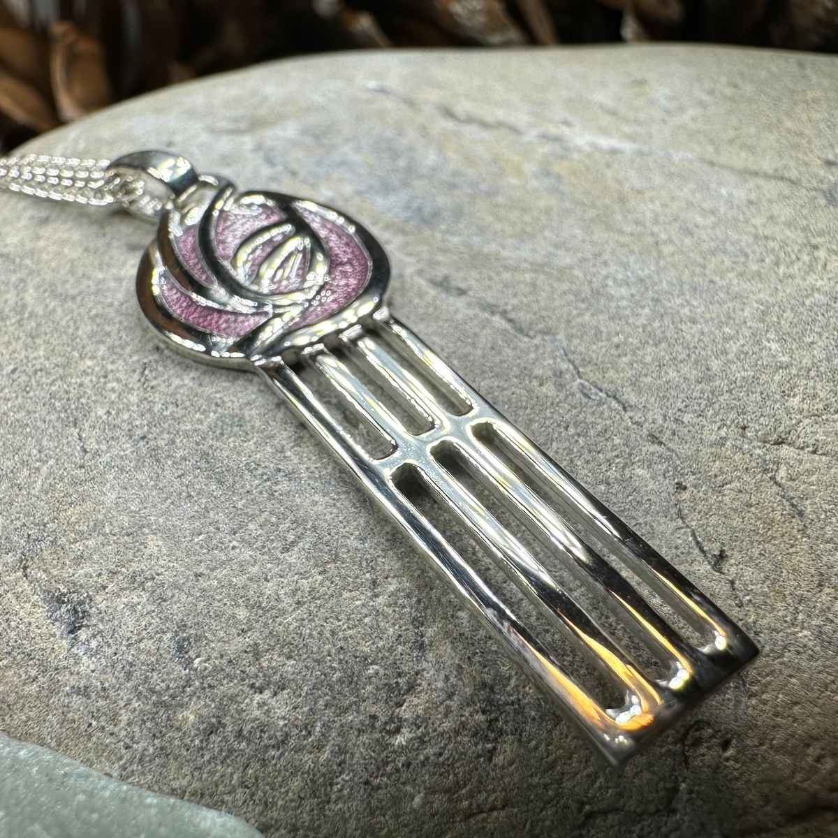 Mackintosh Beauty Rose Necklace - Made in Scotland | Pendant | Wiccan Center