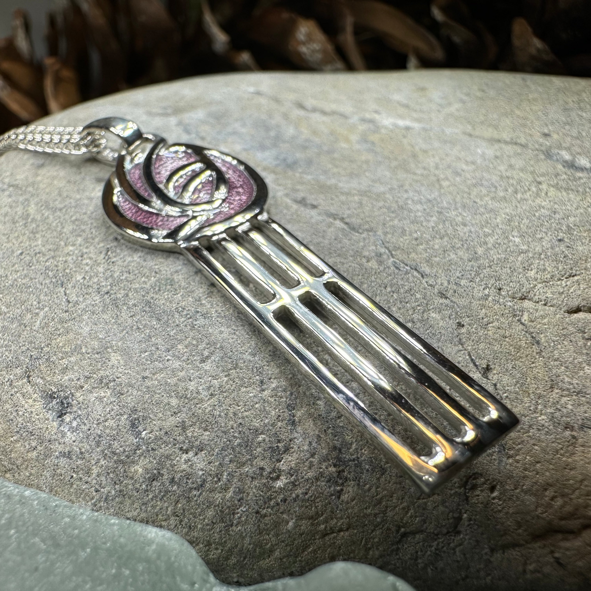 Mackintosh Beauty Rose Necklace - Made in Scotland | Pendant | Wiccan Center
