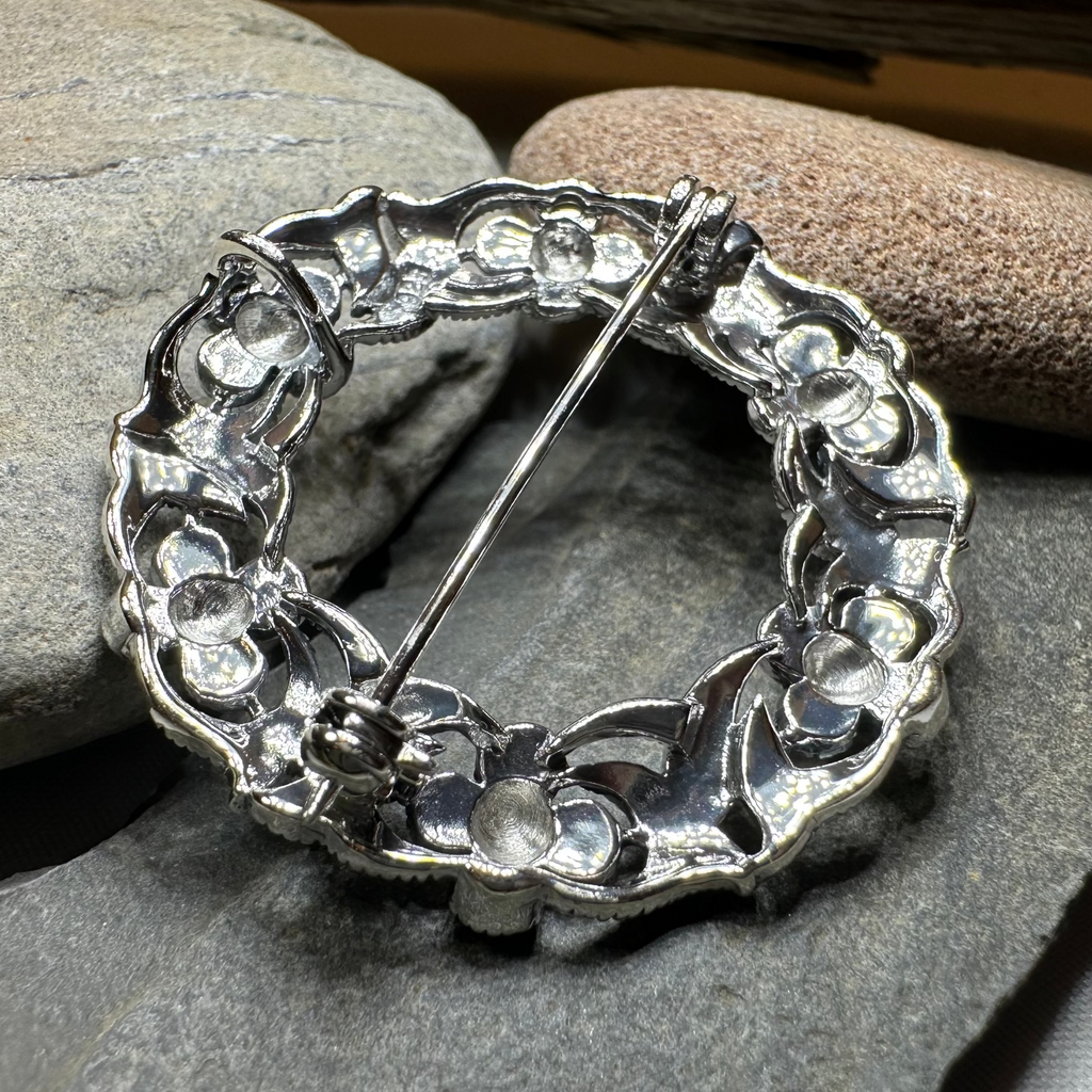 Loch Marcasite Celtic Knot Brooch in Sterling Silver | Brooch | Wiccan Center