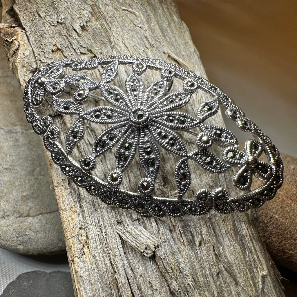 Marcasite Oval Celtic Knot Brooch | Brooch | Wiccan Center