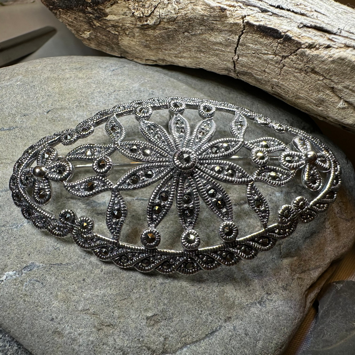 Marcasite Oval Celtic Knot Brooch | Brooch | Wiccan Center