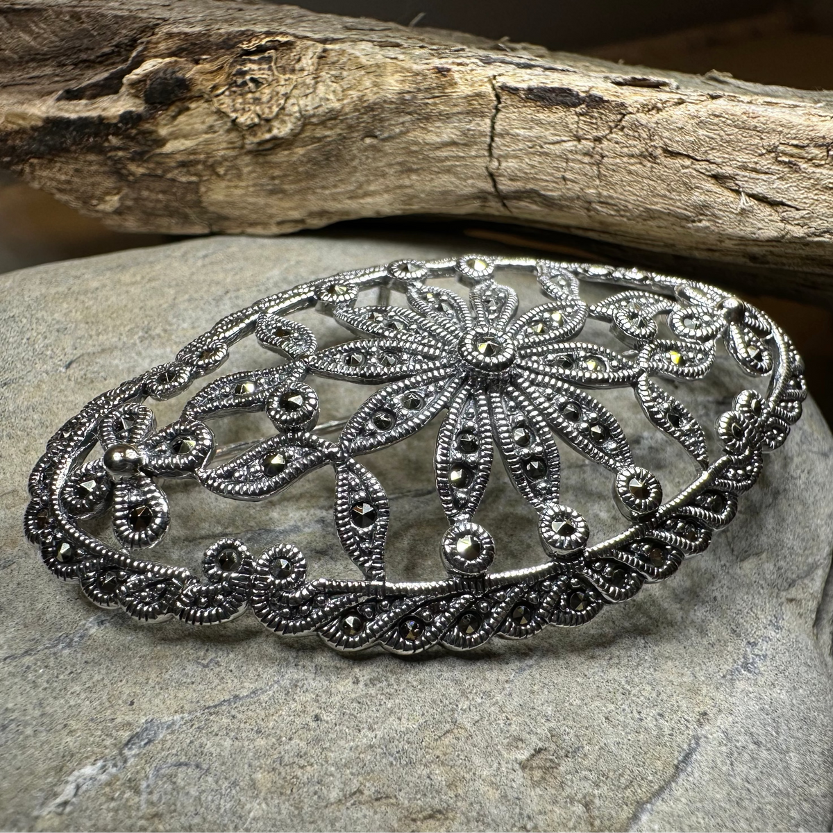 Marcasite Oval Celtic Knot Brooch | Brooch | Wiccan Center