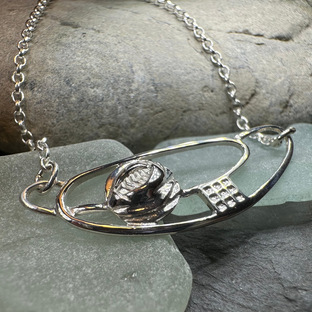 Scottish Mackintosh Rose Necklace