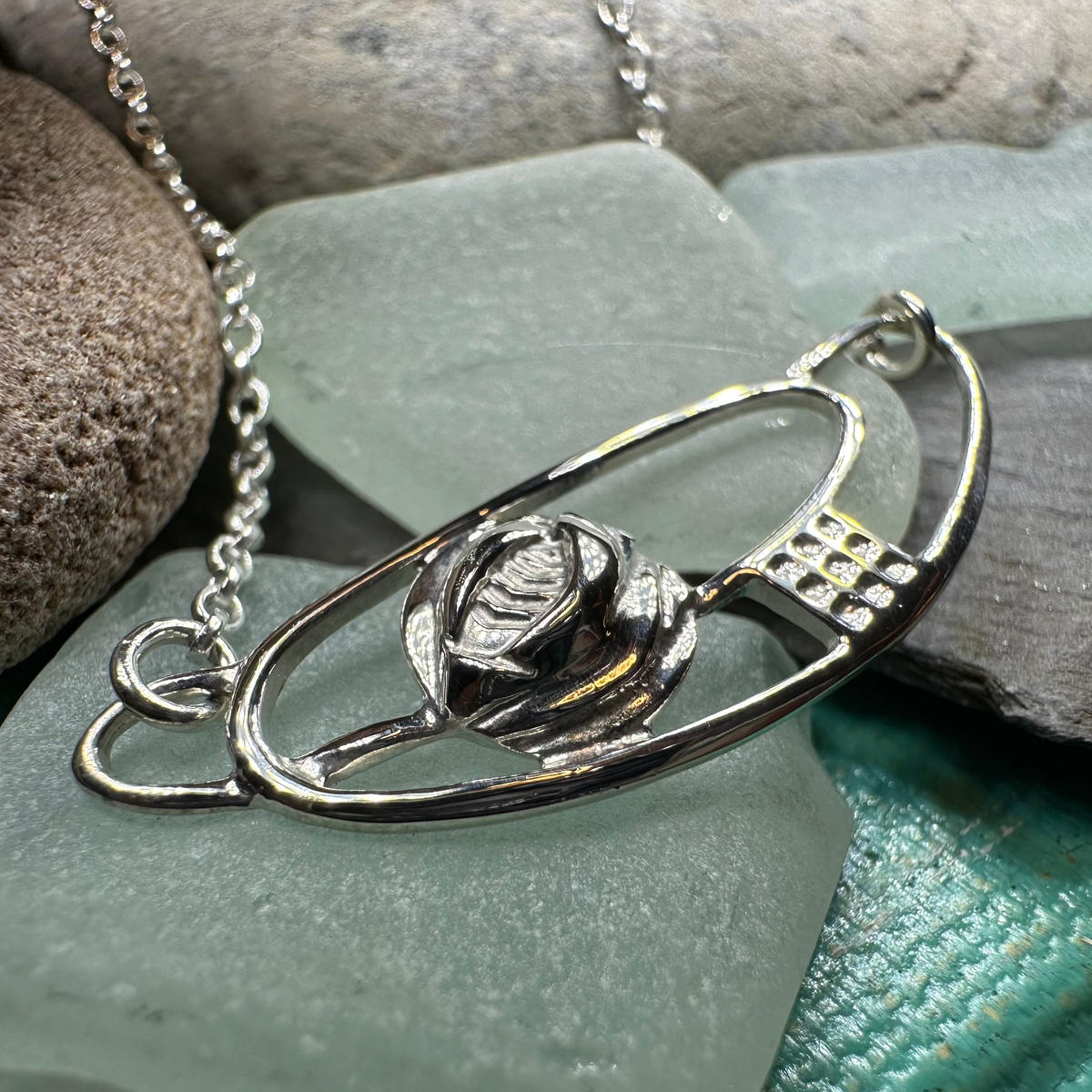 Scottish Mackintosh Rose Necklace