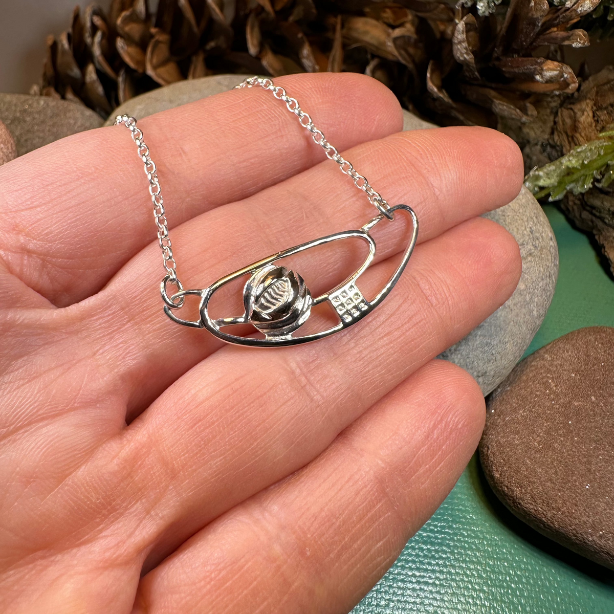 Scottish Mackintosh Rose Necklace