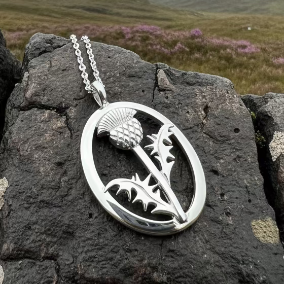 Gaisgeil Scottish Thistle Necklace | Pendant | Wiccan Center