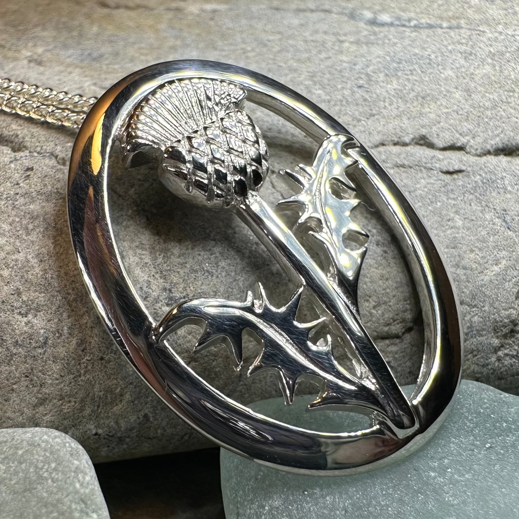 Gaisgeil Scottish Thistle Necklace | Pendant | Wiccan Center