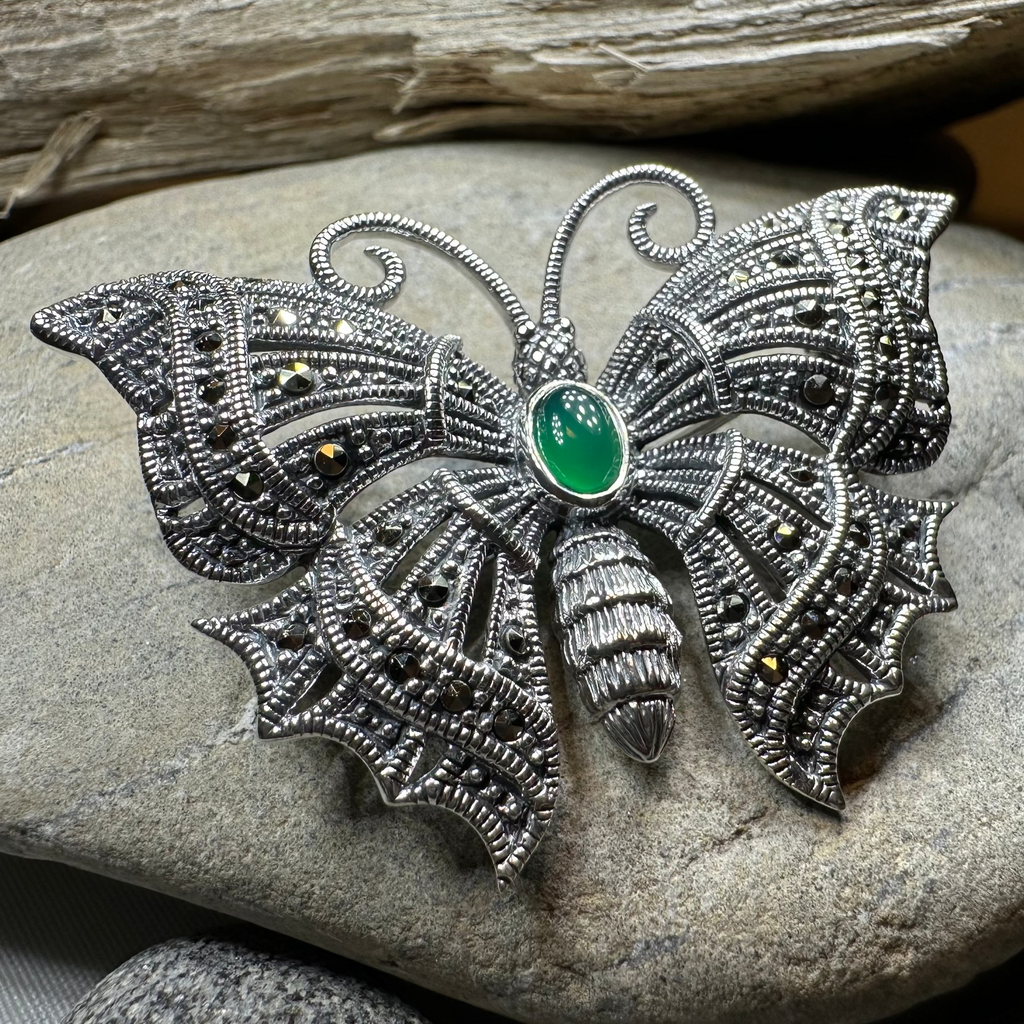 Marcasite Butterfly Brooch | Brooch | Wiccan Center