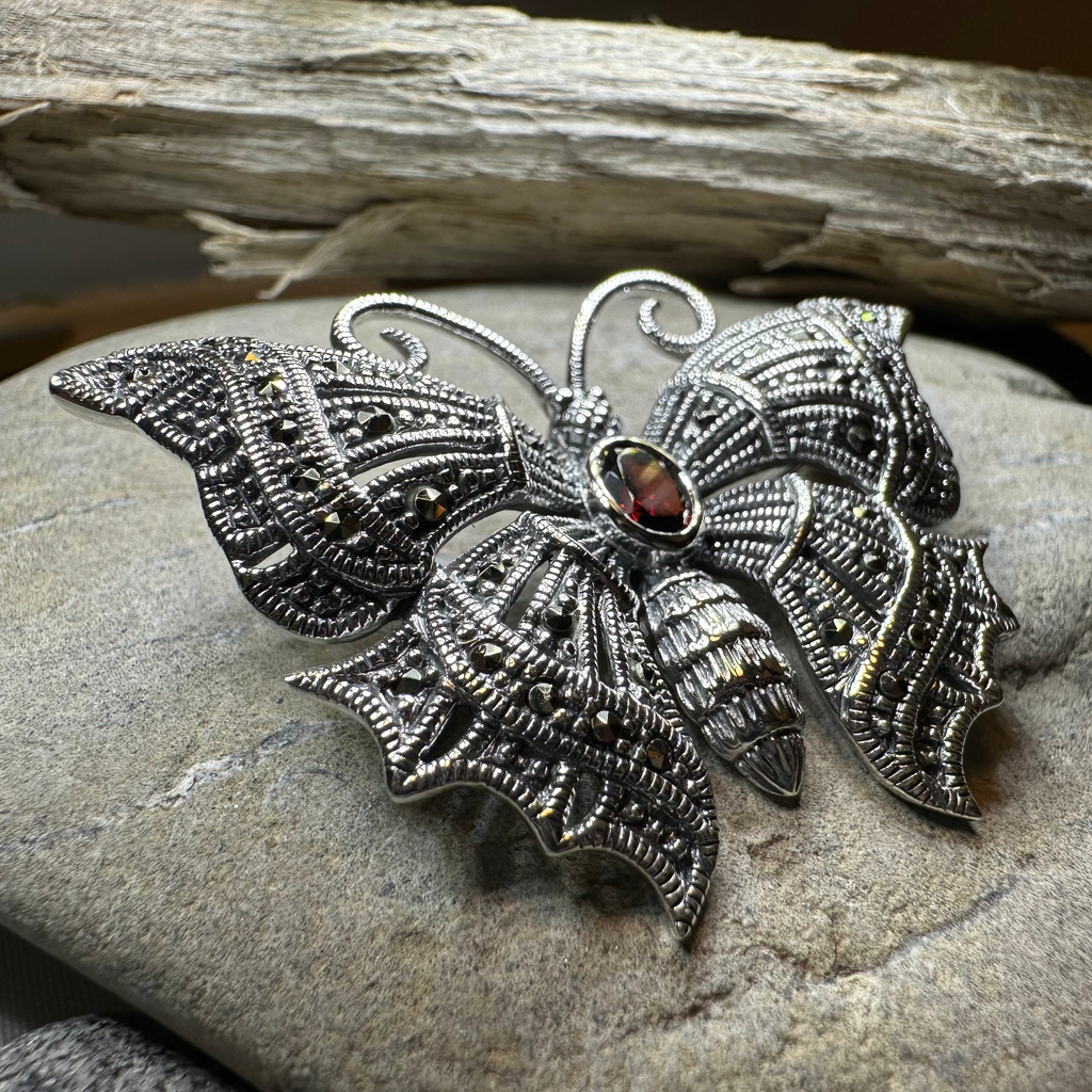 Marcasite Butterfly Brooch | Brooch | Wiccan Center