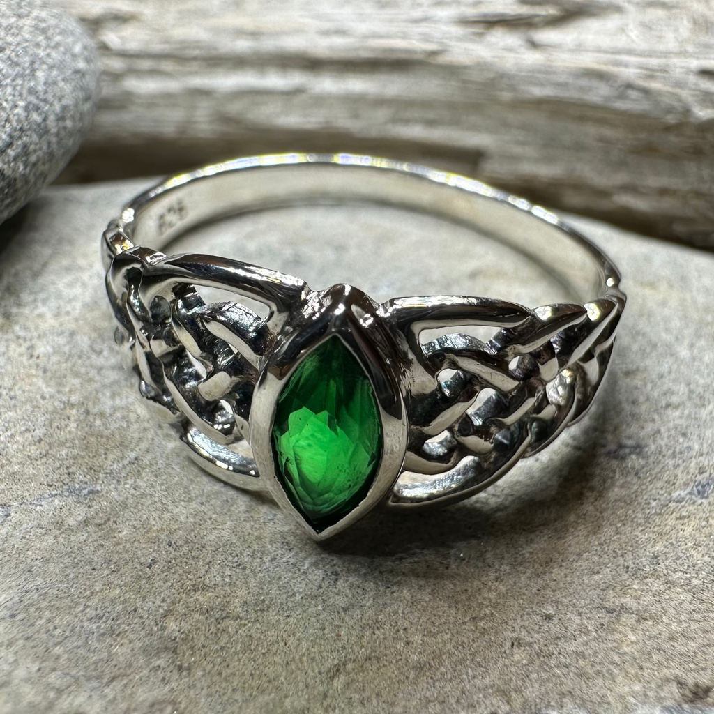 Emily Celtic Knot Ring in Sterling Silver