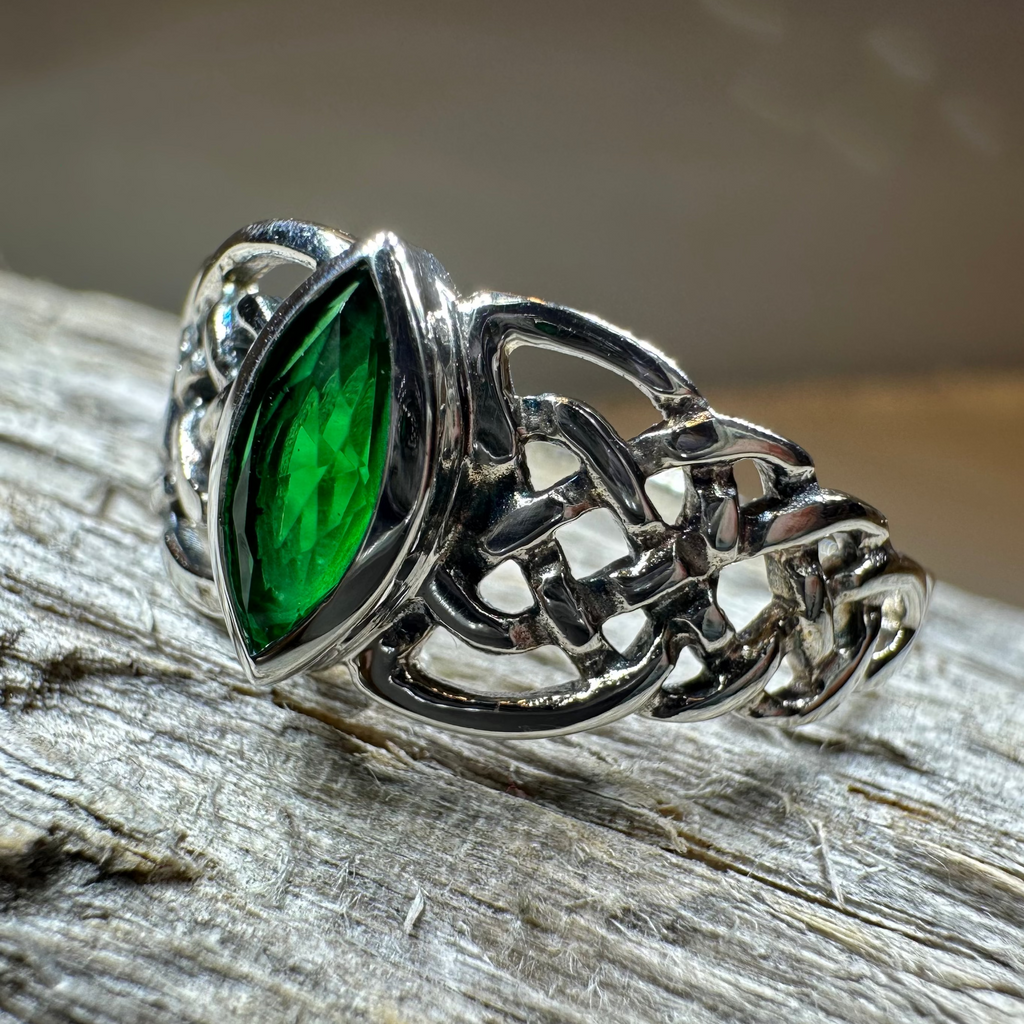 Emily Celtic Knot Ring in Sterling Silver
