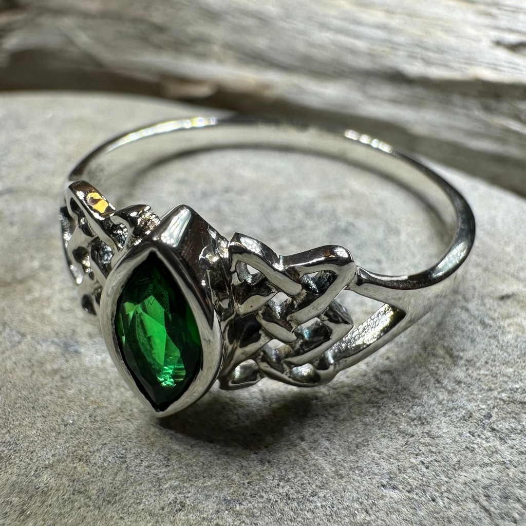 Cora Celtic Knot Ring in Sterling Silver