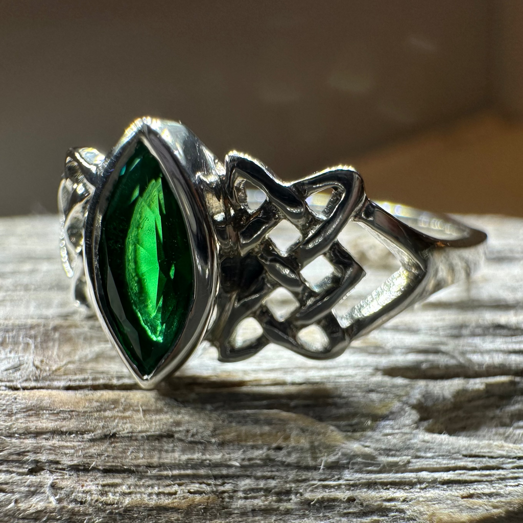 Cora Celtic Knot Ring in Sterling Silver