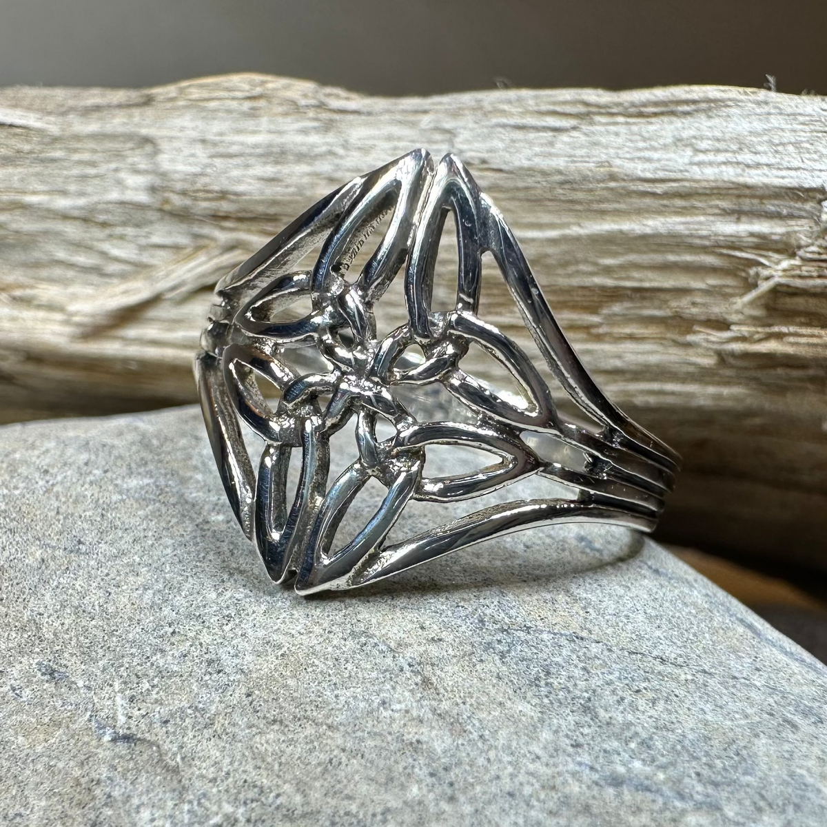 Lucinda Celtic Knot Ring in Sterling Silver