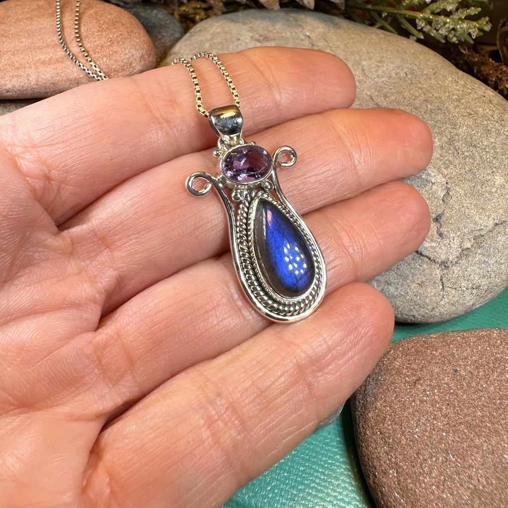 Romilly Labradorite Necklace | Pendant | Wiccan Center