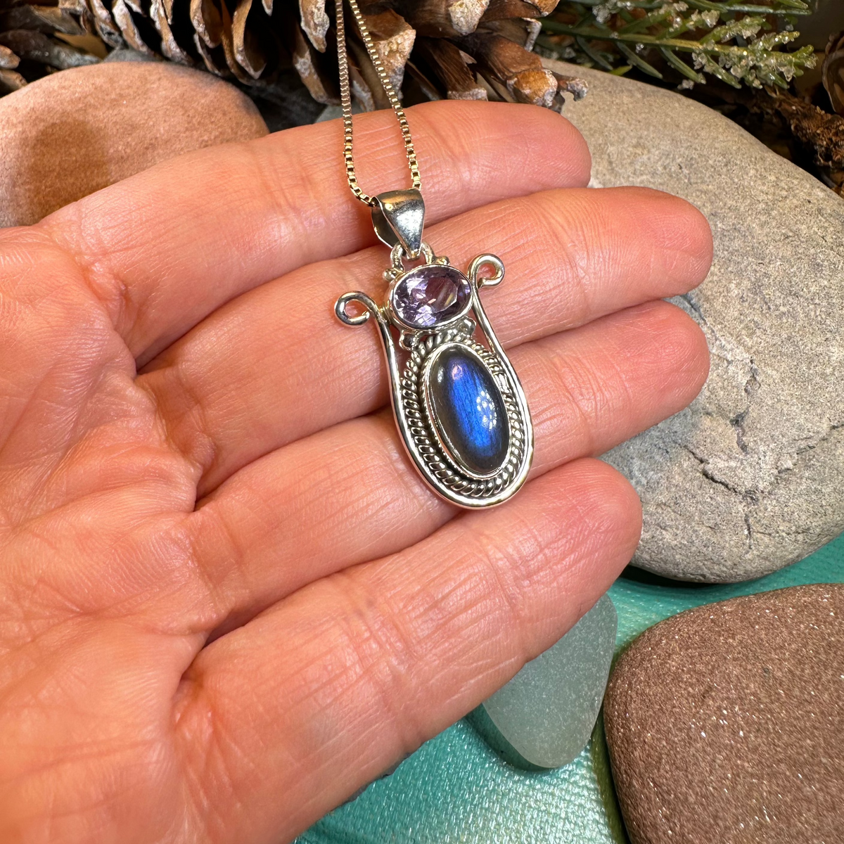 Romilly Labradorite Necklace | Pendant | Wiccan Center