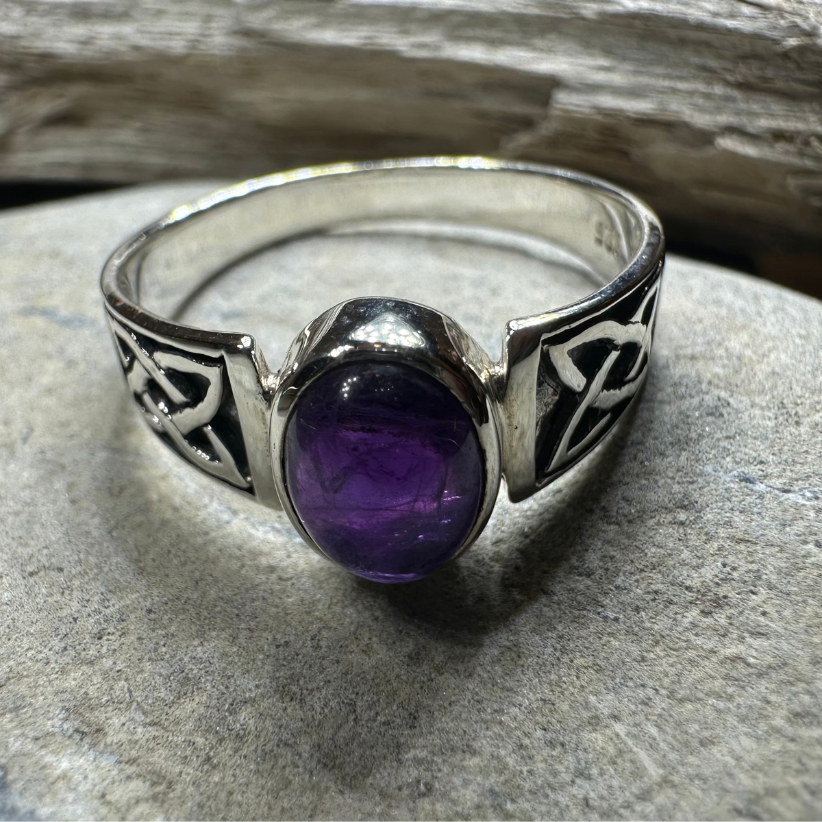 Syra Celtic Knot Ring in Sterling Silver