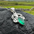 Mirra Owl Necklace in Sterling Silver | Pendant | Wiccan Center