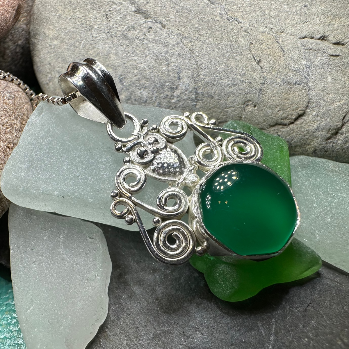 Mirra Owl Necklace in Sterling Silver | Pendant | Wiccan Center