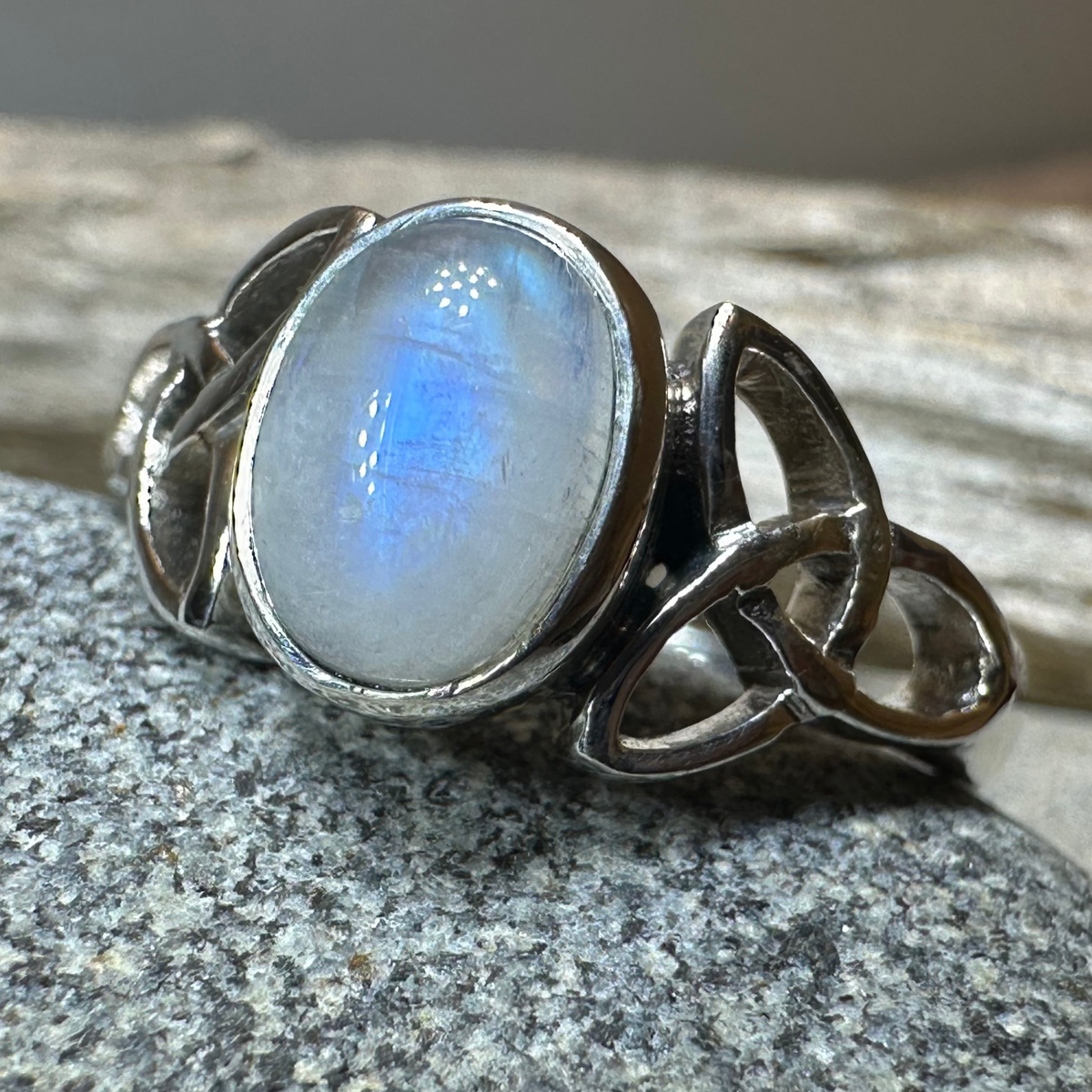 Nina Celtic Knot Moonstone Ring for Women | Ring | Wiccan Center