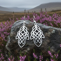 Aine Celtic Knot Earrings in Sterling Silver | Dangle Earrings | Wiccan Center