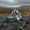 Anice Scottish Thistle Ring in Sterling Silver | Ring | Wiccan Center