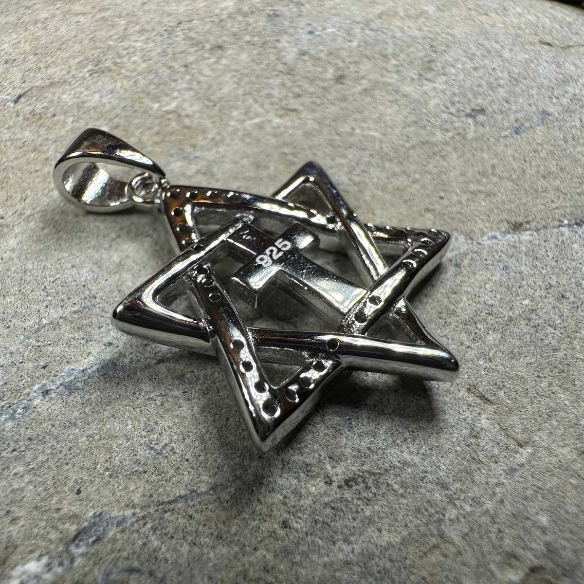 Star of David Cross Opal Necklace | Pendant | Wiccan Center