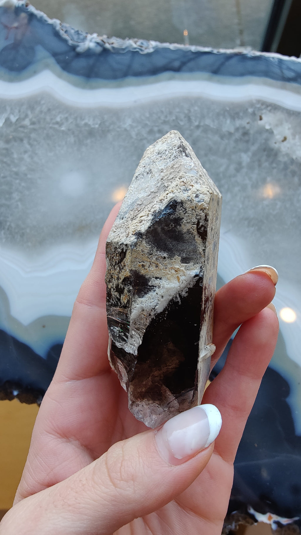 Lodalite Included Smokey Quartz Point | Minerals | Wiccan Center