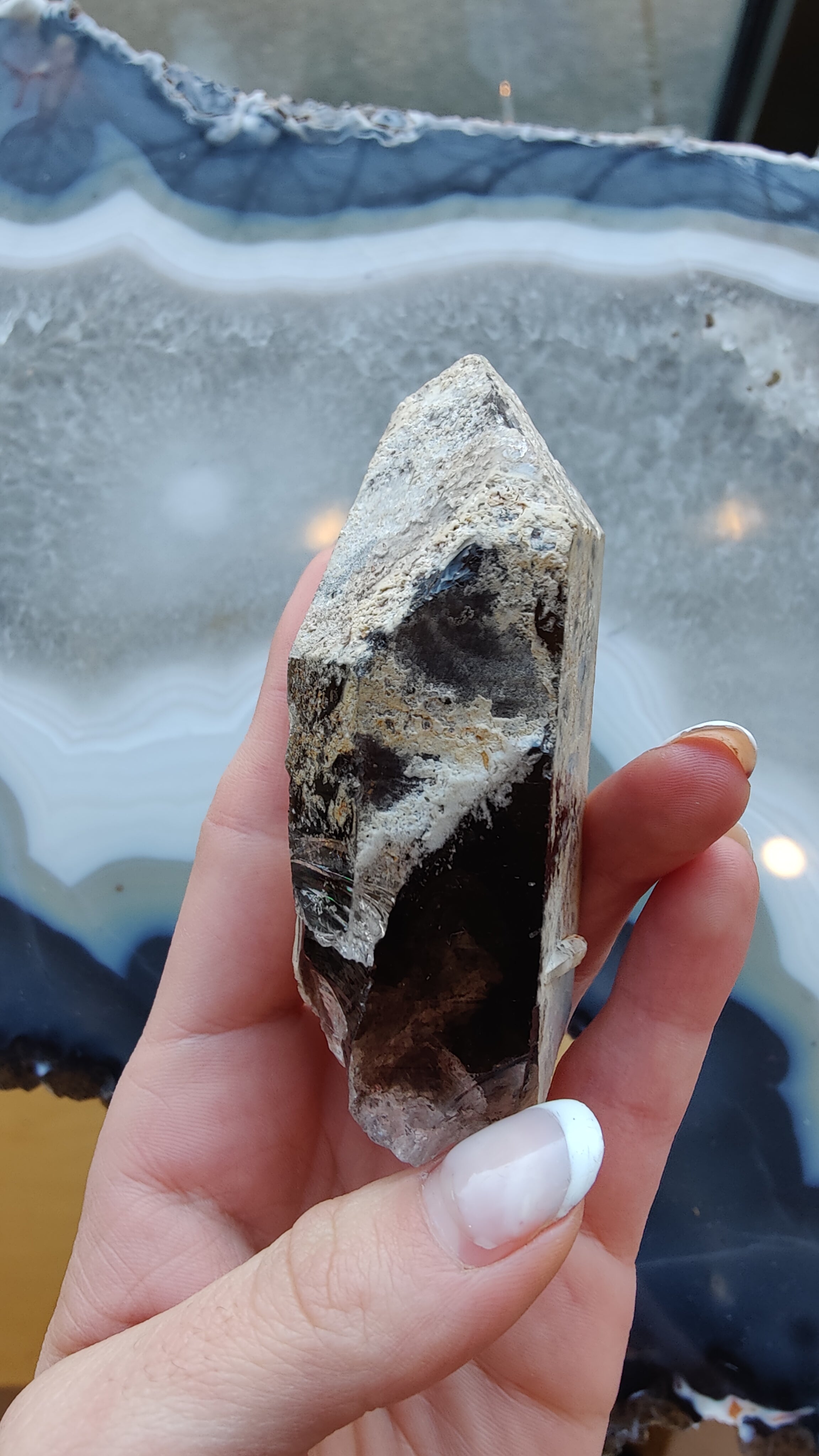 Lodalite Included Smokey Quartz Point | Minerals | Wiccan Center