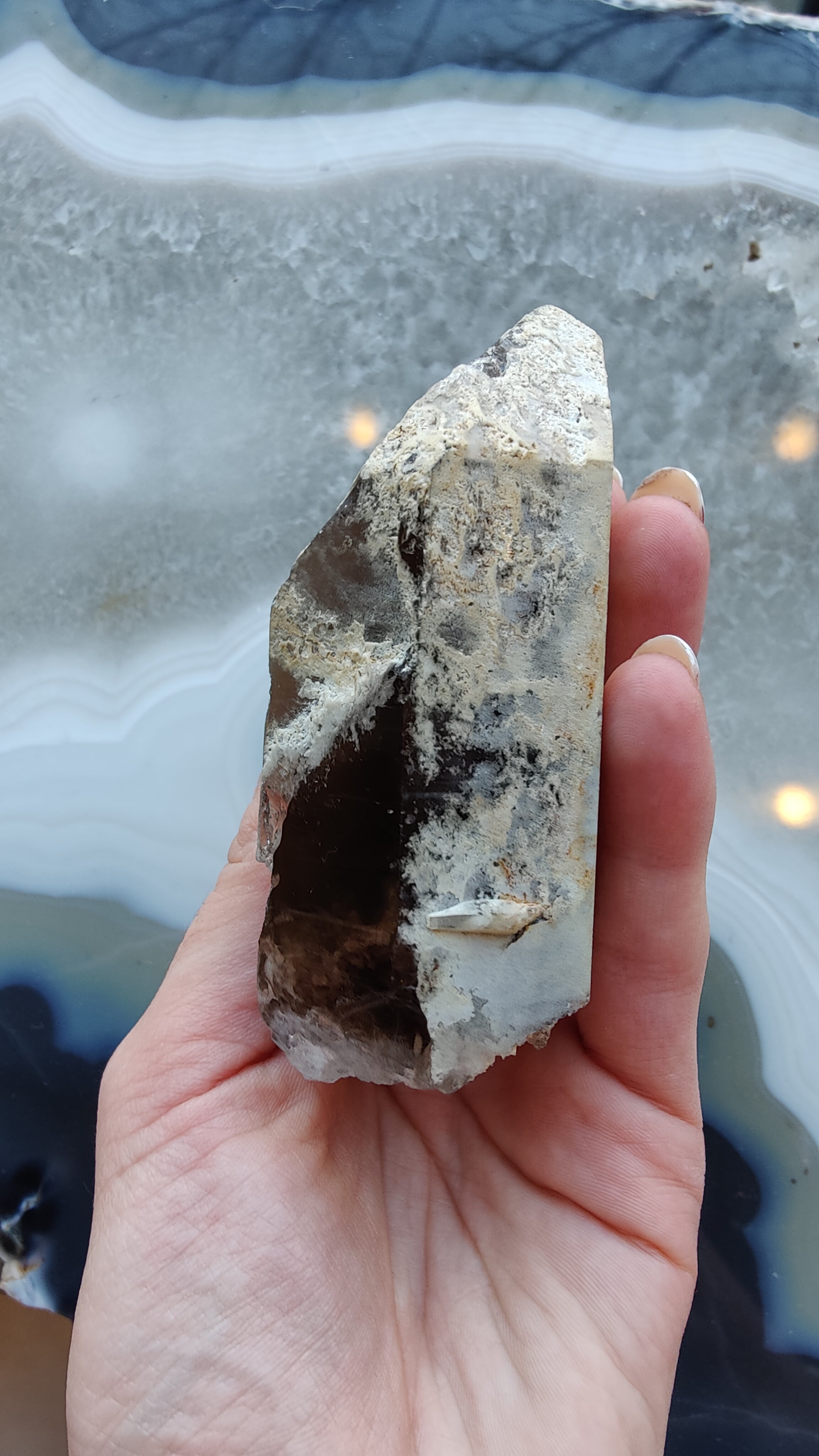 Lodalite Included Smokey Quartz Point | Minerals | Wiccan Center