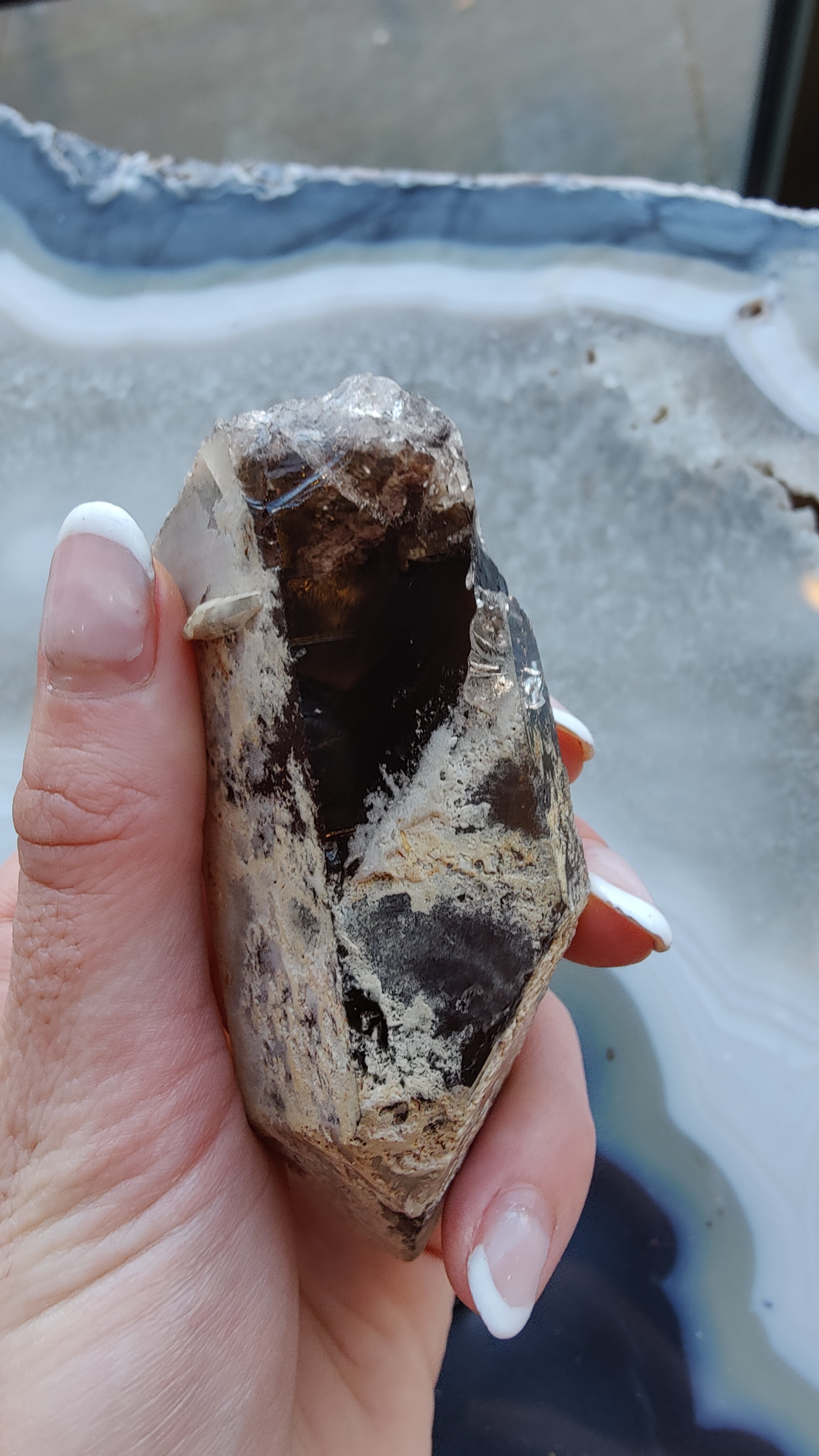 Lodalite Included Smokey Quartz Point | Minerals | Wiccan Center