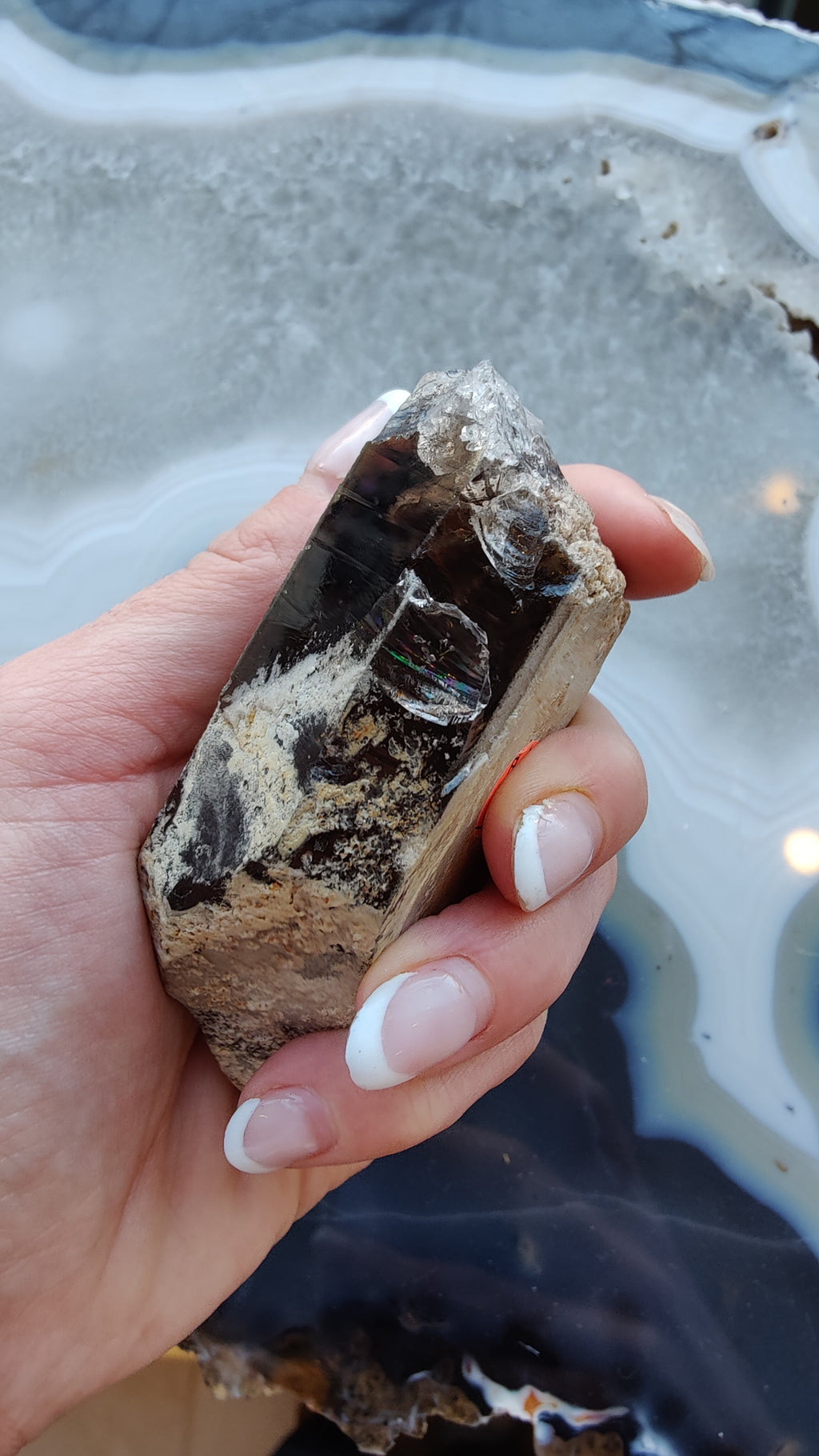 Lodalite Included Smokey Quartz Point | Minerals | Wiccan Center
