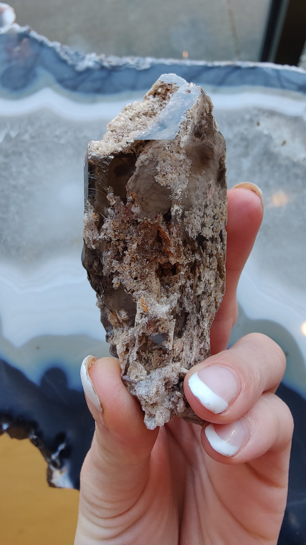 Lodalite Included Smokey Quartz Point | Minerals | Wiccan Center