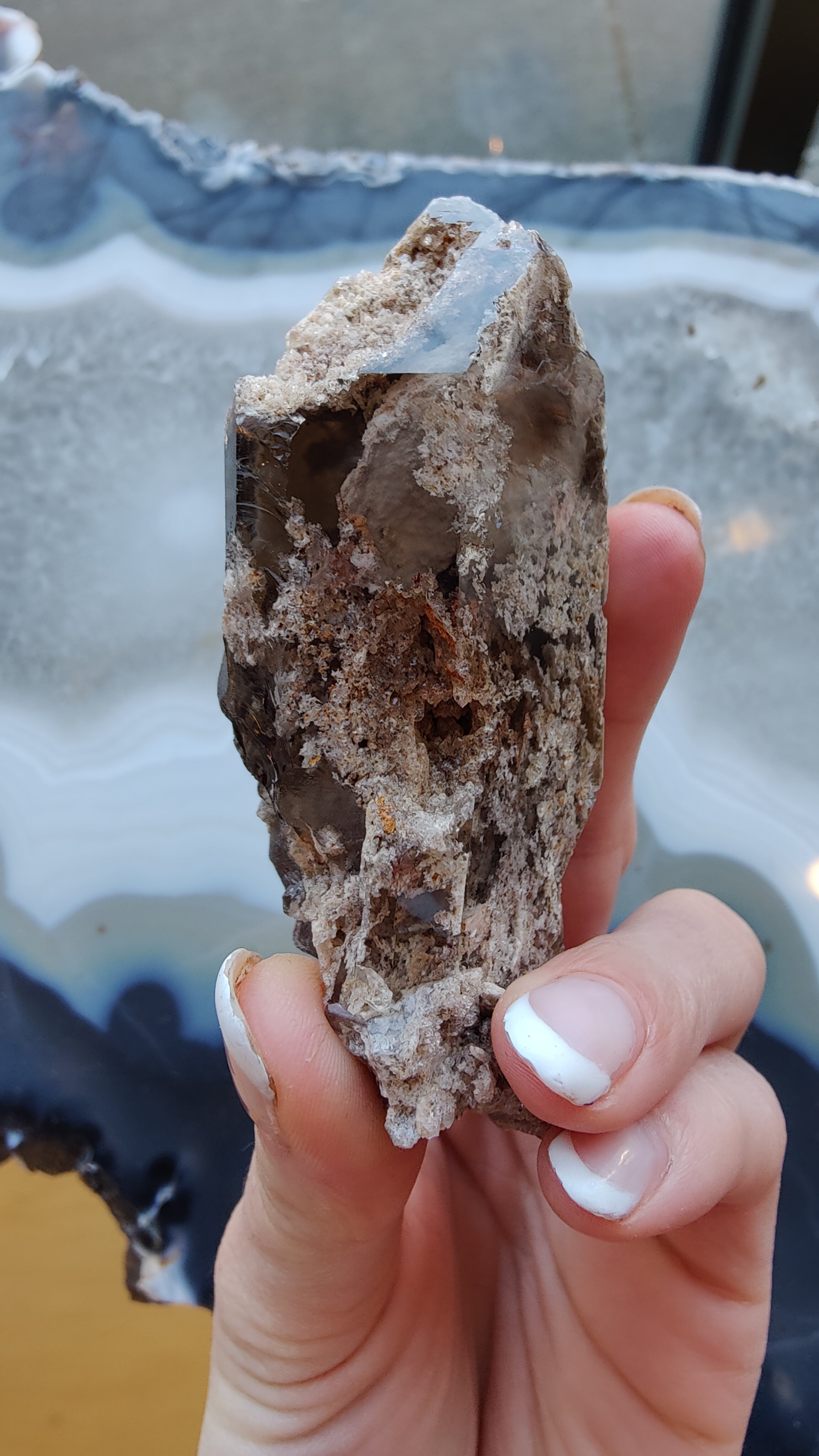 Lodalite Included Smokey Quartz Point | Minerals | Wiccan Center
