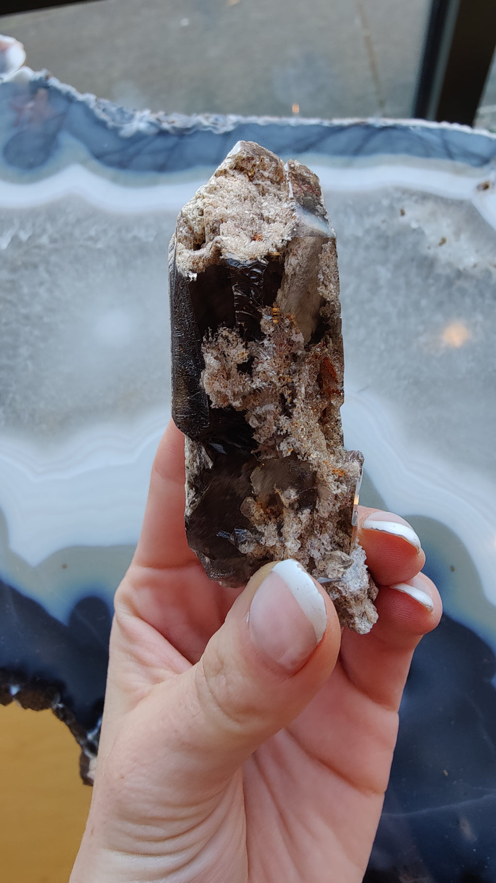 Lodalite Included Smokey Quartz Point | Minerals | Wiccan Center