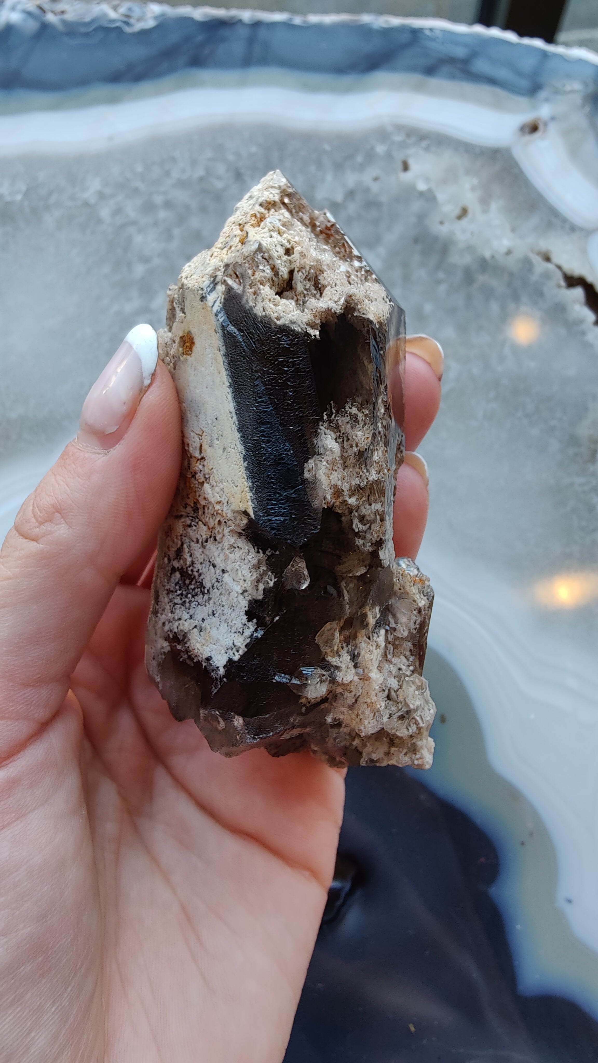 Lodalite Included Smokey Quartz Point | Minerals | Wiccan Center