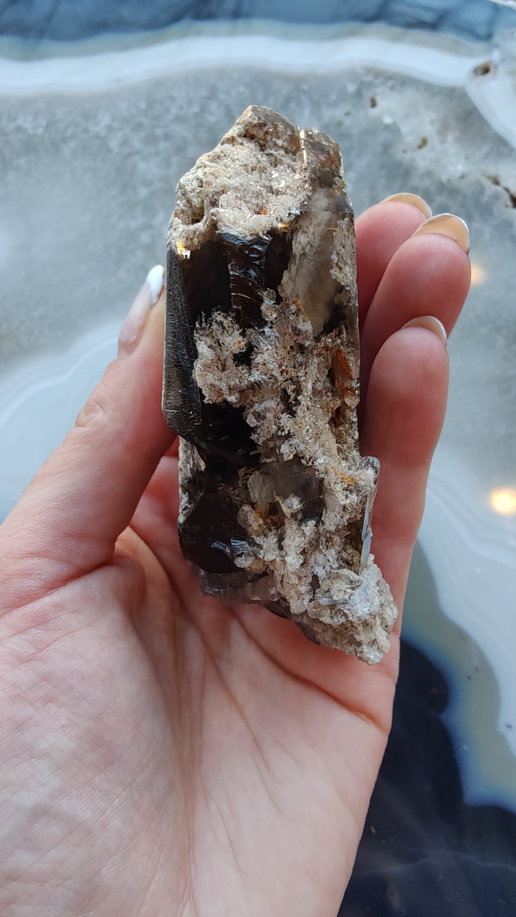 Lodalite Included Smokey Quartz Point | Minerals | Wiccan Center